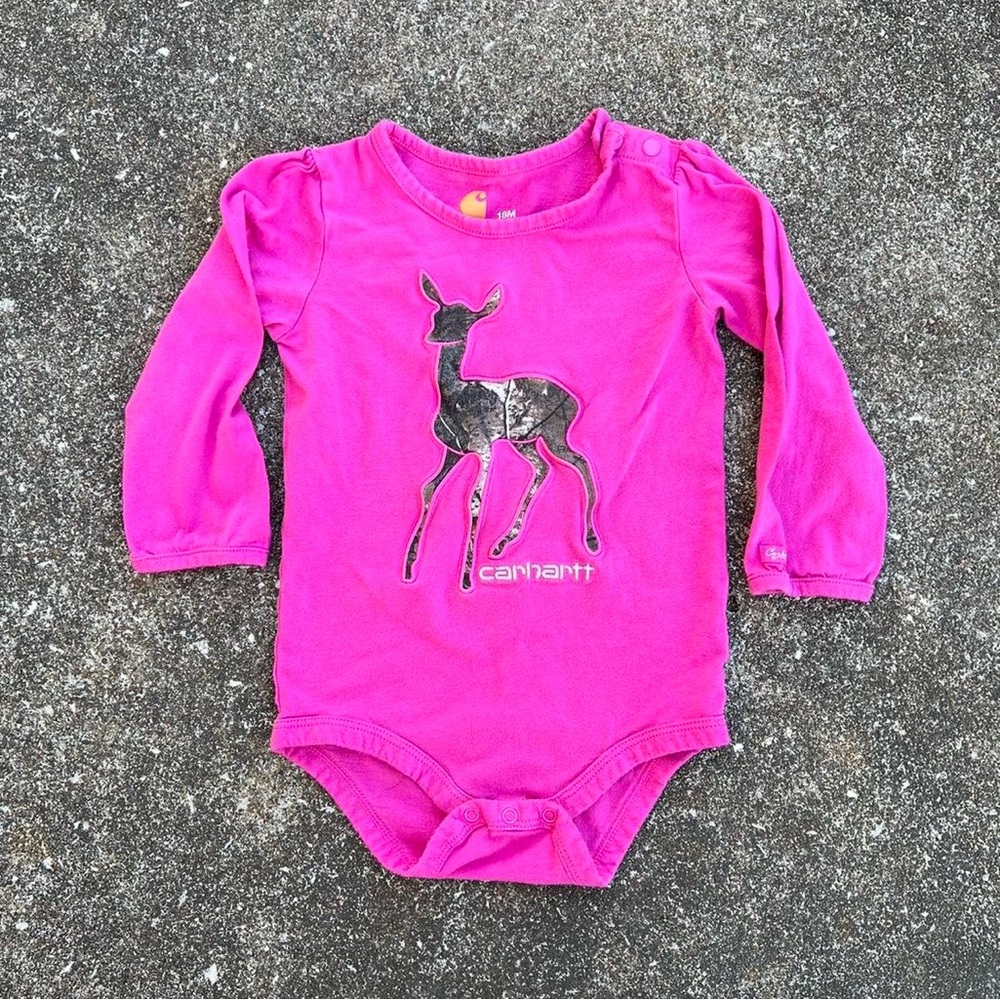 Carhartt Camo Deer Onsie 18Mo